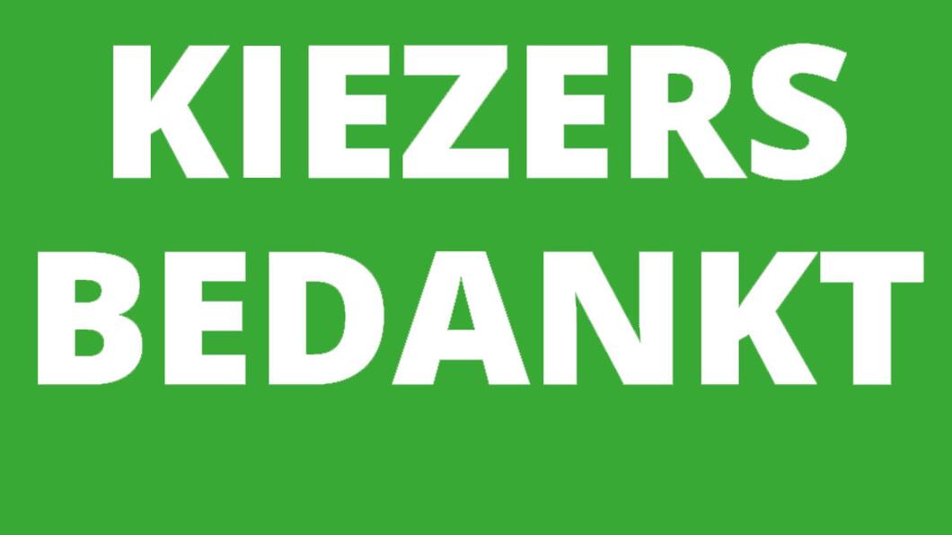 Bedankt voor je stem!