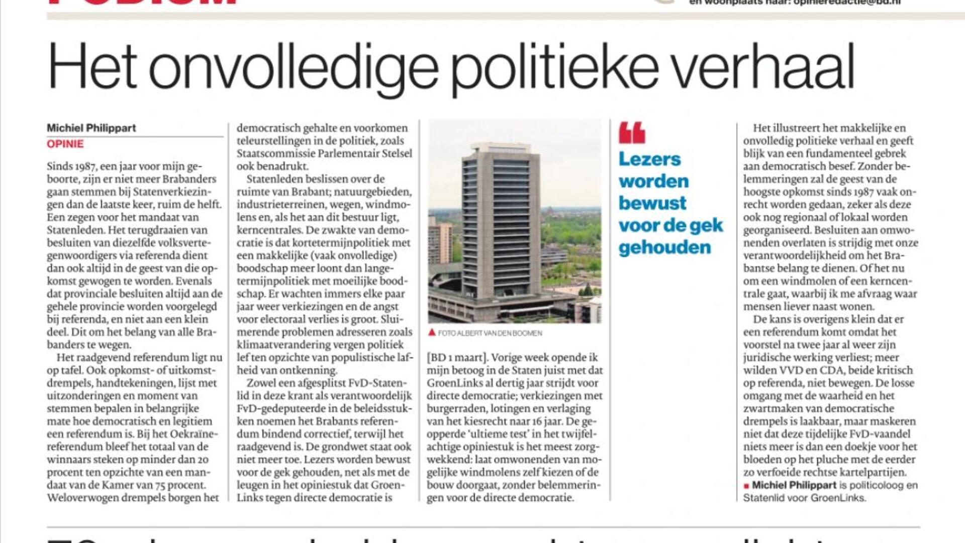 opiniestuk Michiel